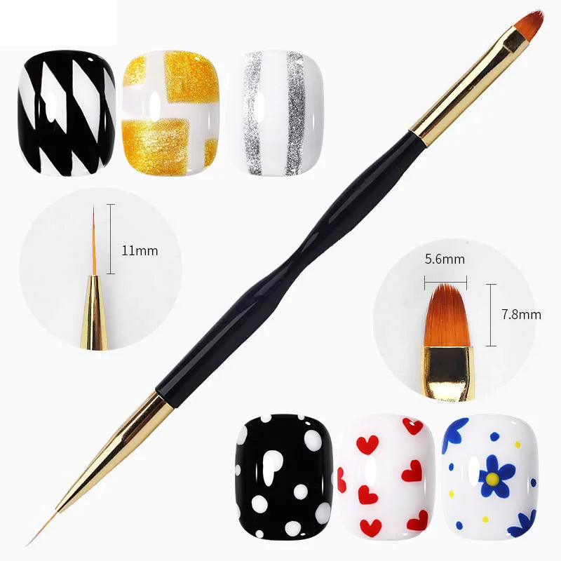 BORN PRETTY Super bright Metallic Painting Gel Polish 5ML Gold Silver Metal Gel Nail Polish Flower Drawing Lines French Nails
