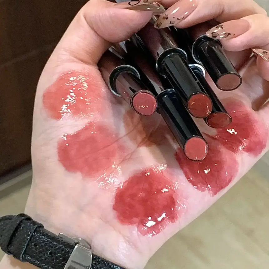 Herorange Mirror Lipstick, Super Pigmented, Non-Sticky, Non-Smudging, Easy to Apply, Long-Lasting, Not Easy to Fade, Moisturizing and Hydrating, Glossy Lipstick, Christmas Gift