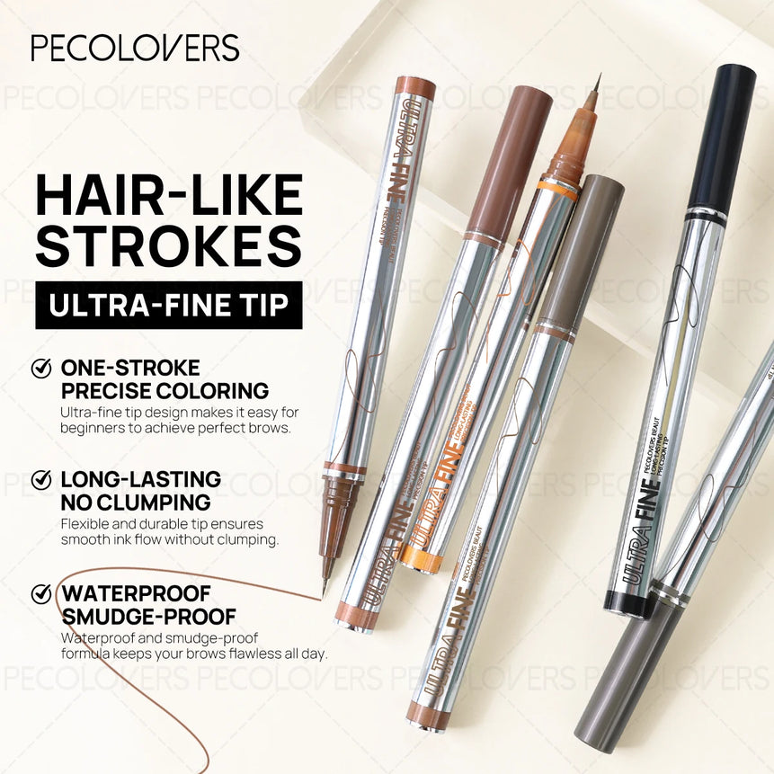Waterproof Liquid Eyebrow Pencil 0.01mm Ultra Fine Sweat-proof Natural Eeyeliner Lying Silkworm Pen Lasting Makeup Eye Cosmetics