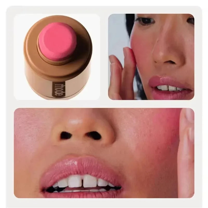 Brand Makeup Blusher Rouge Powder Pocket Blush Cheek Hydrating Stick Natural Cream Cheek Easy Apply Color