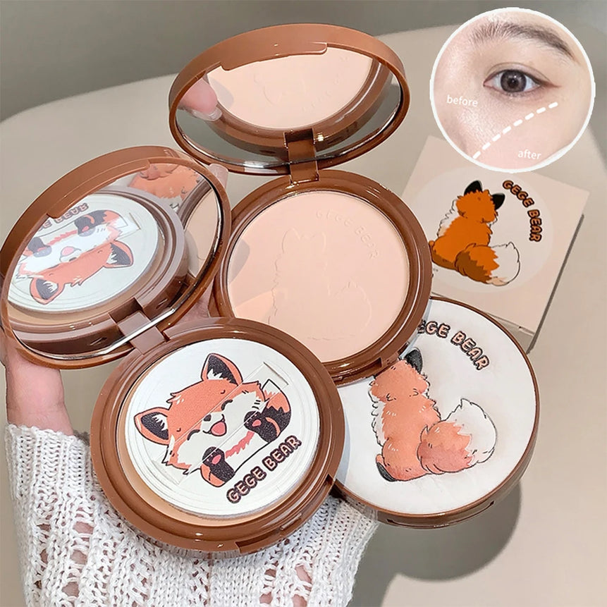 Gege Bear Light Face Large Volume Setting Powder Cute Matte Matte Setting Makeup Long-lasting Lightweight Setting Powder
