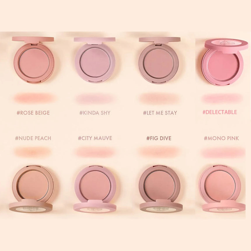 3CE Mood Recipe Face Blush,Silky Powder,Blendable,Natural Color Payoff,Long-Lasting Wear,Complete Makeup,K-Beauty,Korean Makeup
