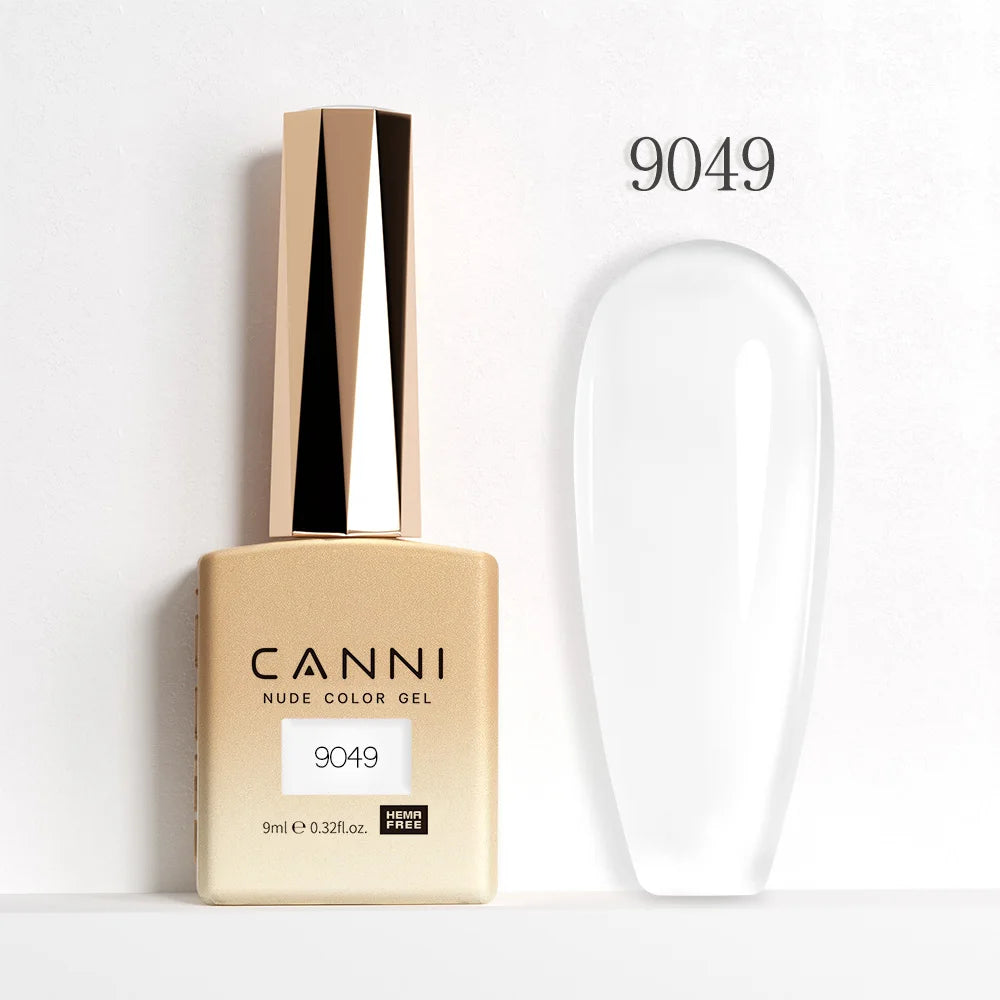 9ml CANNI HEMA/TPO FREE Nude Pink Color Nail Gel Polish Full Coverage Semi Permanent Long Wear Top Coat Venalisa Gel Varnish