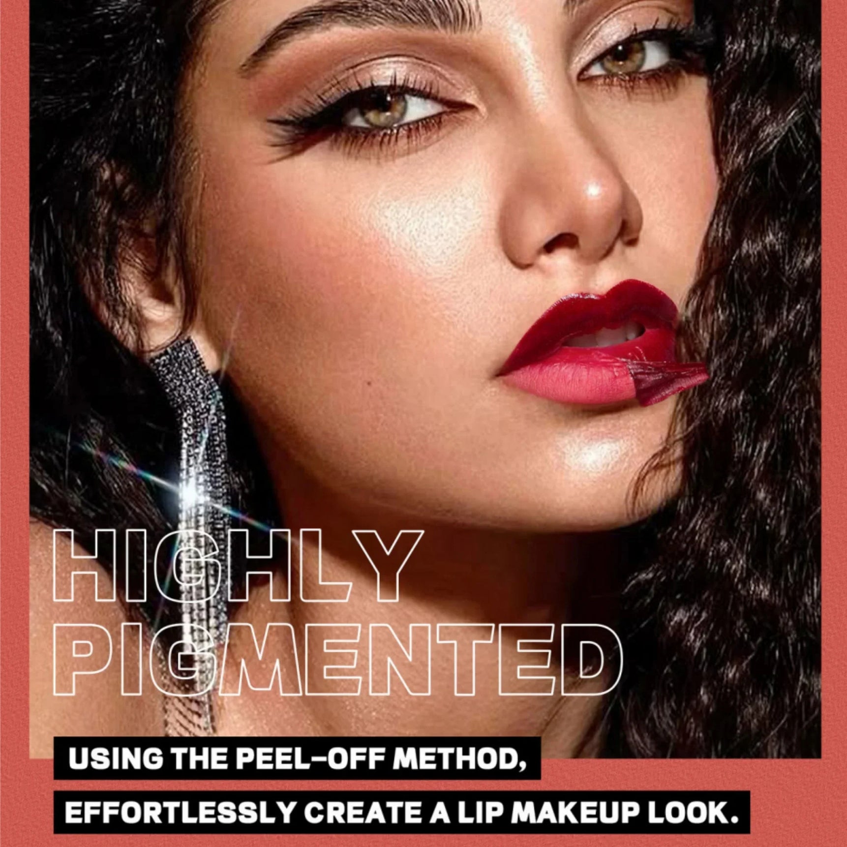 HANDAIYAN Matte Peel-Off Lip Stain Waterproof Transfer-Proof & Moisturizing 2-in-1 | Long-Lasting Lip Gloss & Lipstick