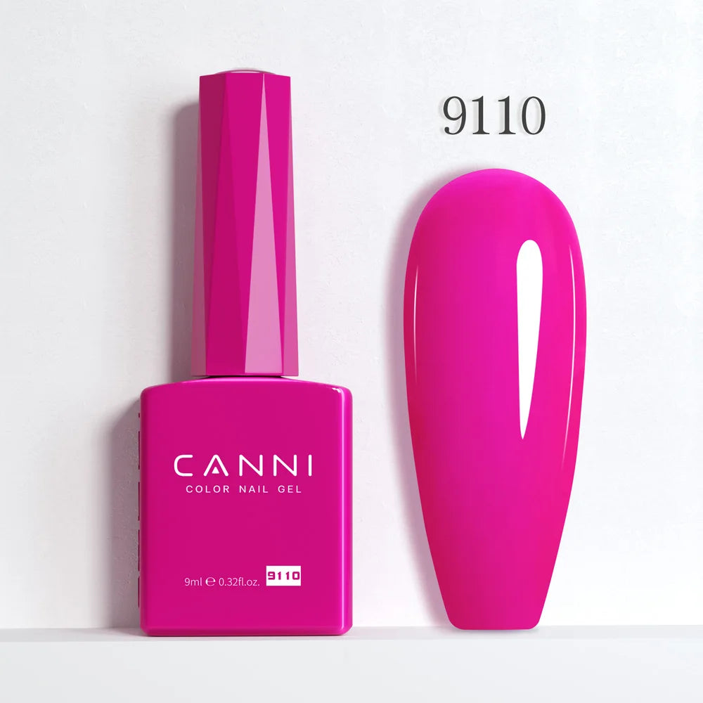 9ml CANNI HEMA/TPO FREE Nude Pink Color Nail Gel Polish Full Coverage Semi Permanent Long Wear Top Coat Venalisa Gel Varnish