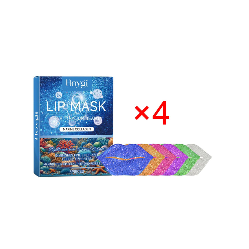 Hoygi Collagen Lip Mask Fade Lip Lines Smooth and Tender Anti-Dry Cracked Dead Skin Hydration Moisturizing Care Lip Film Patch