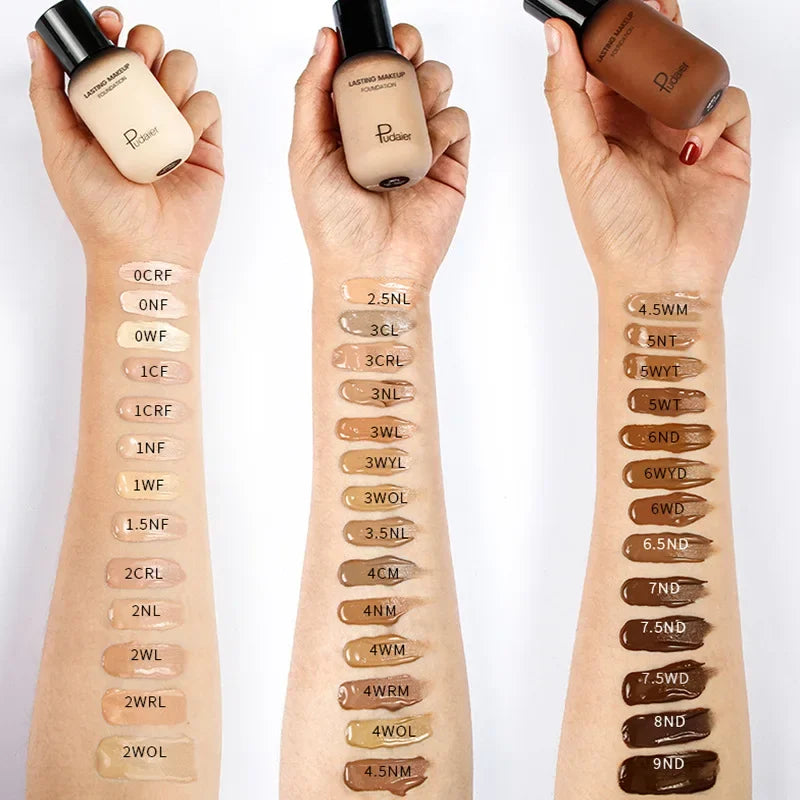 Face Foundation Makeup Base Cream Mineral Full Coverage No Cracking No Drying Waterproof Face Corrector
