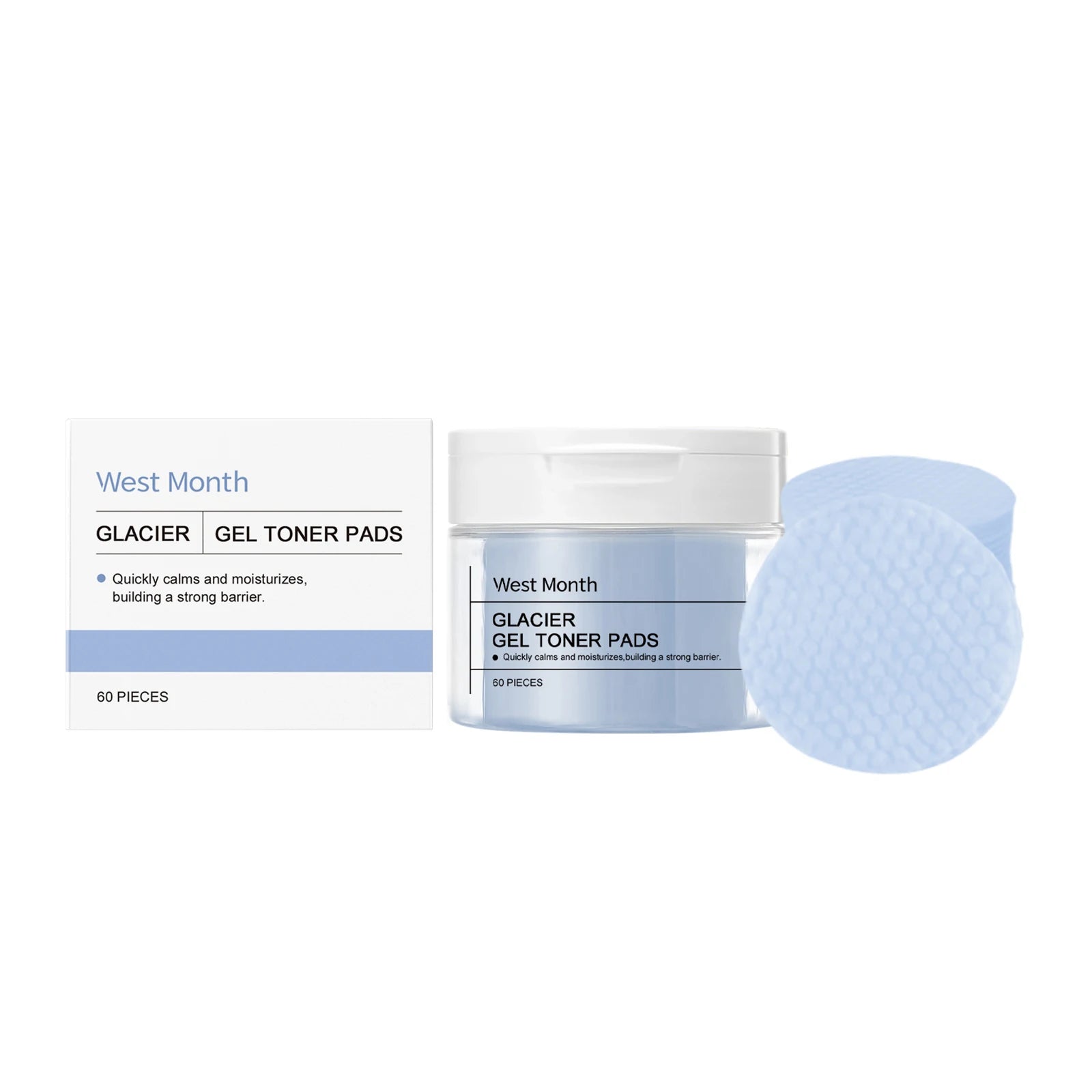WEST MONTH Winter Collagen Gel Toner Pads Provide Deep Moisturizing  Comfortable Feeling Enhance Skin Elasticity Firming Effect