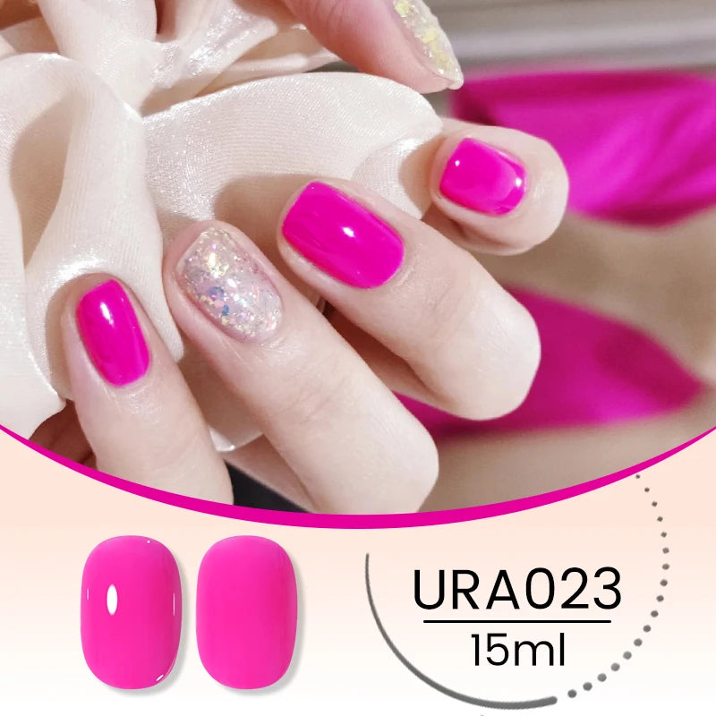UR SUGAR 15ml Crystal Milky Jelly White Nude Gel Nail Polish Transparent Semi-permanent UV Gel Nail Art Soak Off Gel Varnish