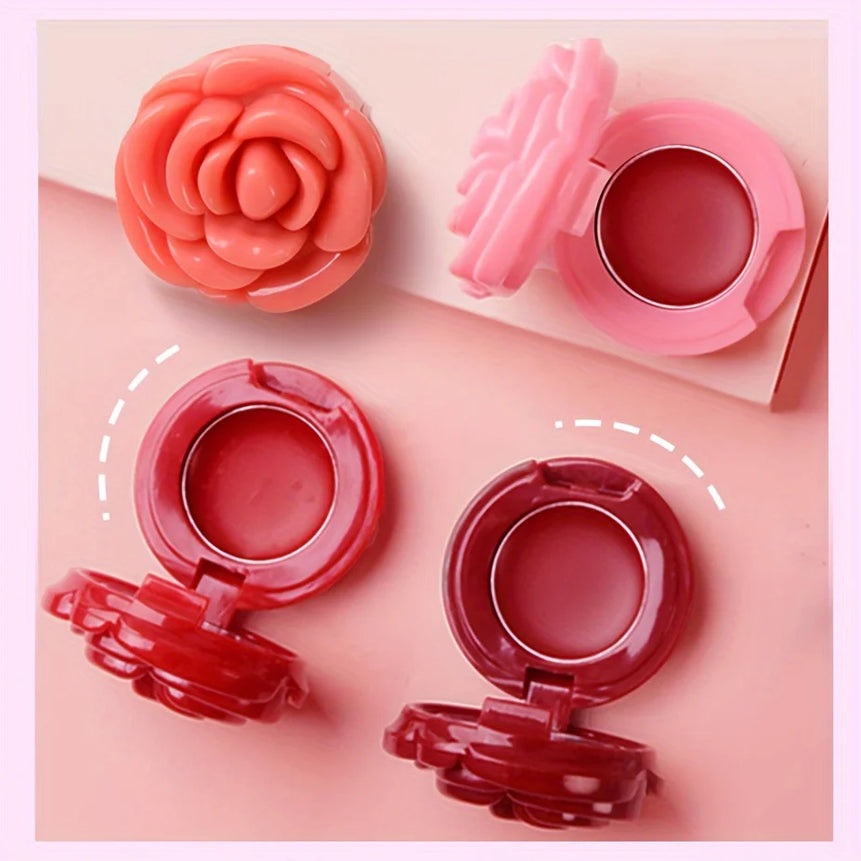 Creative Rose-Shaped Matte Lipstick, Velvet Mousse Lip Clay Long-Lasting Lightweight Matte Makeup Effect for All Skin Types