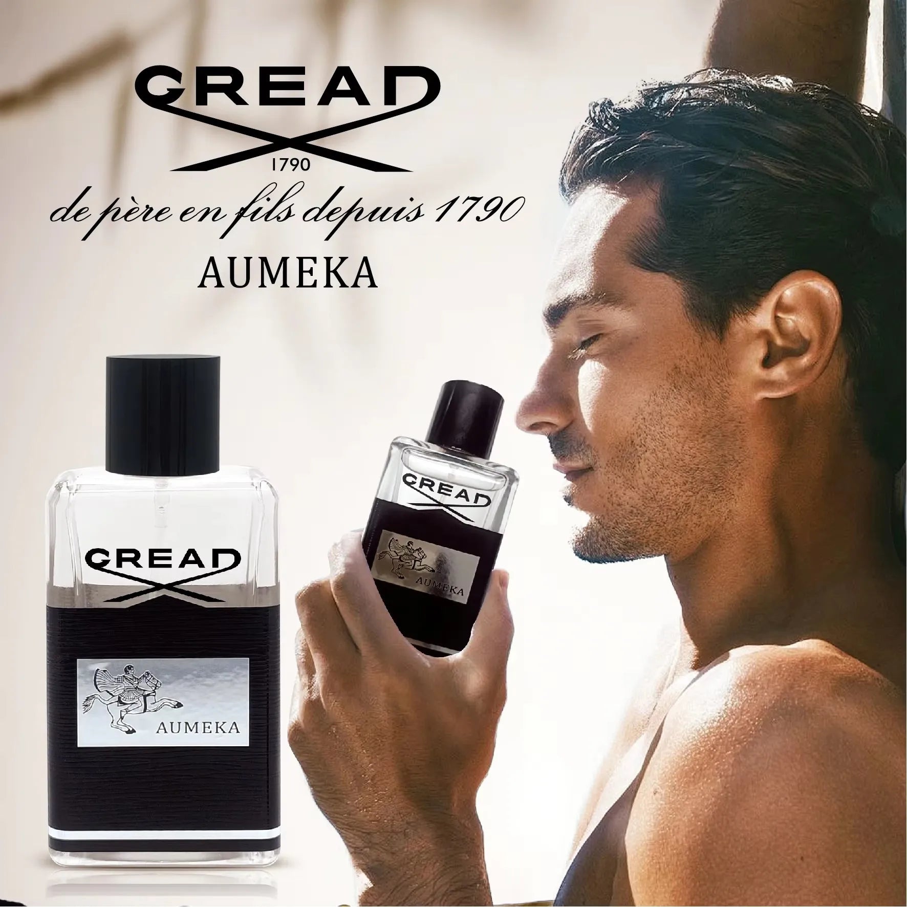 AUMEKA Perfume For Men Original Luxury Arabes Fruity Note Eau De Toilette Man Gift Makeup 65ml AU6420