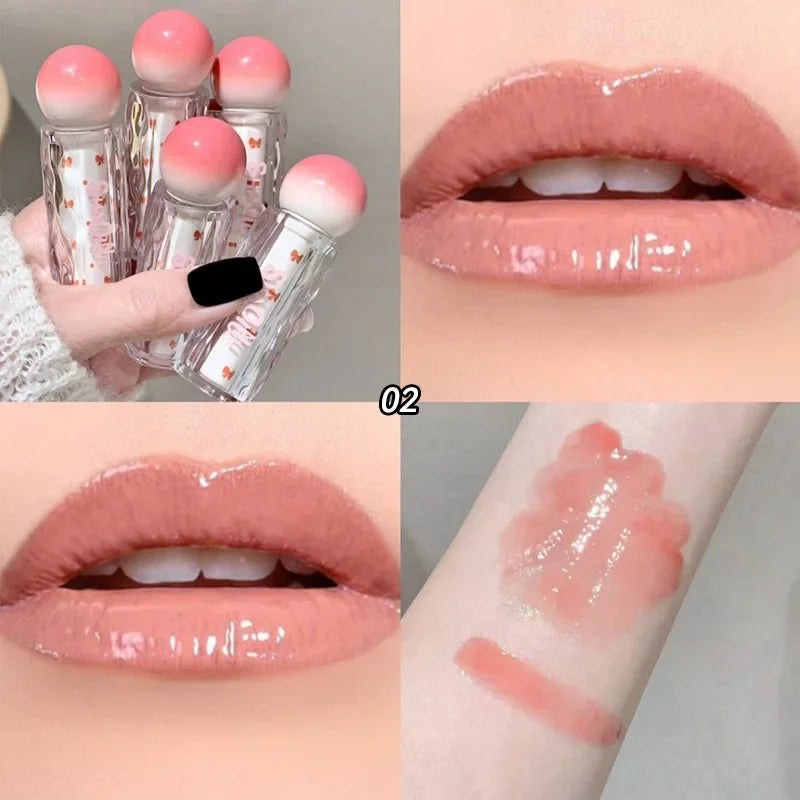 SHAQINUO Shiny Transparent Lip Gloss: Moisturizing Matte Mist Finish Pink Tone Plumping Luminous Lip Gloss