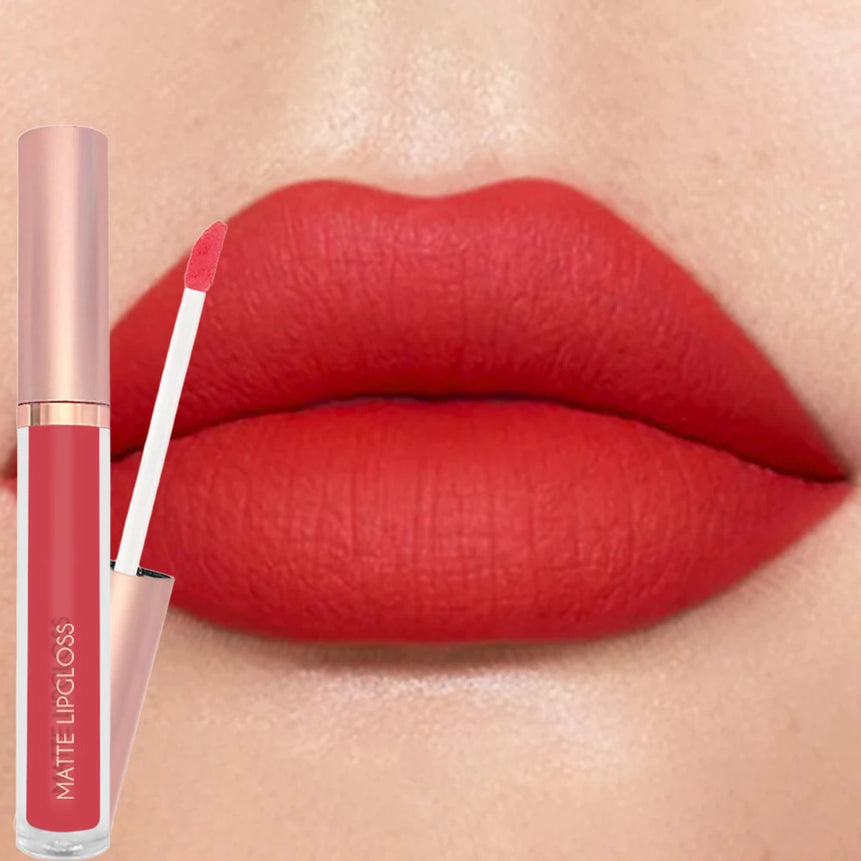 12Colors Creamy Matte Lip Gloss Long-lasting Velvet Non-drying Moisturizing Nude Berry Rose Lipstick Plump Lip Makeup Cosmetics