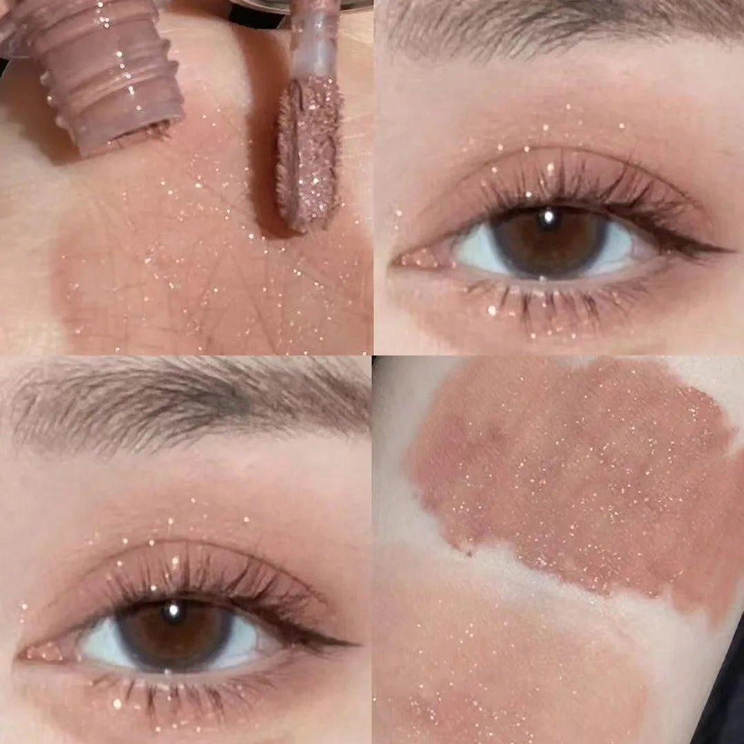 Glitter Liquid Eyeshadows 7 Colors Contour Makeup Lasting Matte Natural Cheek Contour Blush Pigment Milk Coffee Shadow Cosmetics