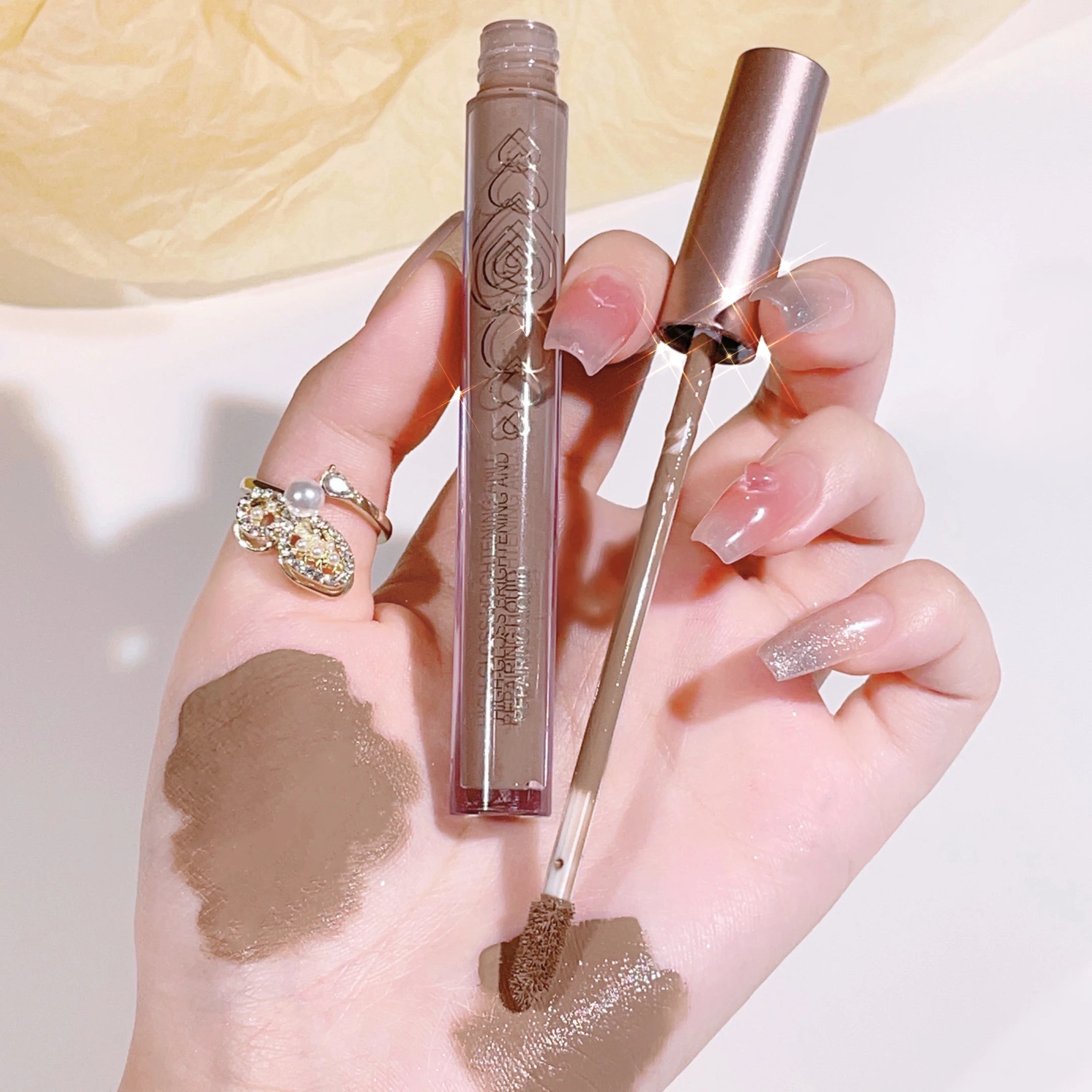 Highlighter Stick, Face Contour, Liquid Shadow, Glitter, Brightening, Concealer, Three-Dimensional Highlighter, Silkworm Pencil