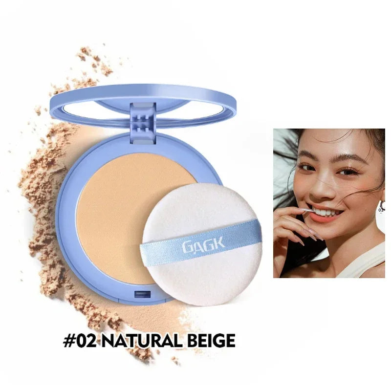 Face Pressed Powder Oil Control Invisible Pores Waterproof Matte Long Lasting NaturalPowder Foundations Makeup