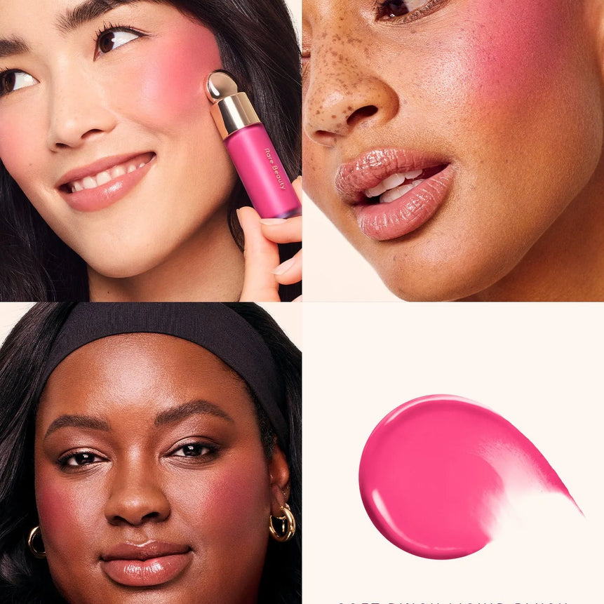 Rare Beauty Melting Cream Blush Makeup Matte Pearlescent Texture Glitter Blush Highlighter Bright nourish moisturize Lip Gloss