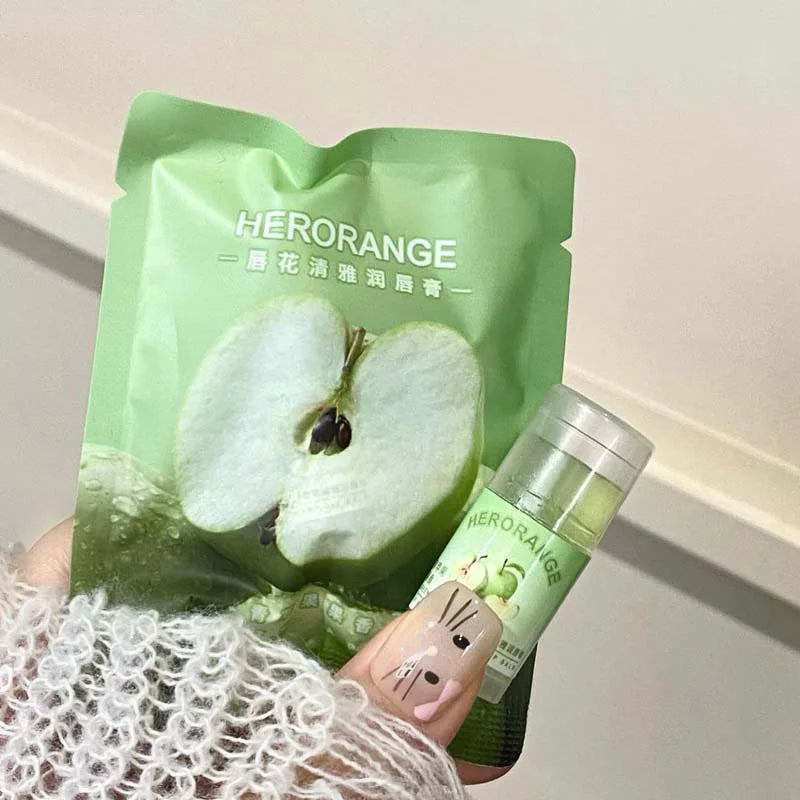 Herorange Lip Balm: Elegant and Moisturizing, Deeply Hydrating, Prevents Chapped Lips, a Must-Have for Autumn and Winter, Improves Lip Lines, Tinted Version, Naturally Enhances Makeup, Perfect for Daily Use and Commuting.