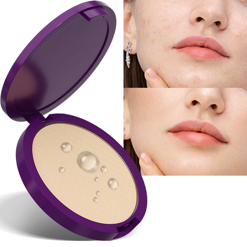 5 Colors Matte Full Natural Coverage Pressed Powder Oil Control Weightless Finishing Powder Foundation Makeup Concealer Cosmetic