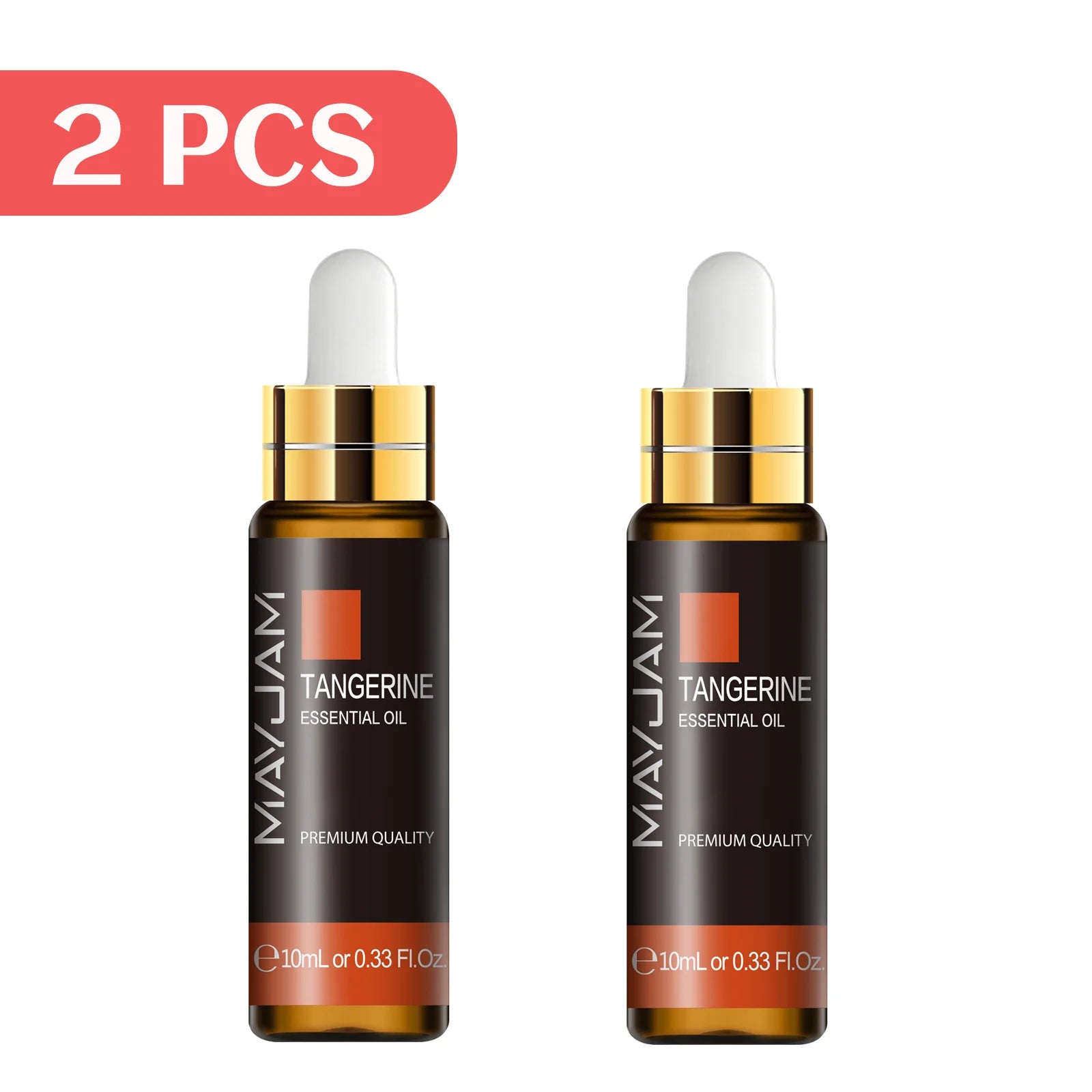 MAYJAM 2pcs Pure Essential Oils with Dropper Sweet Orange Lavender Jasmine Eucalyptus Vanilla Sandalwood Cajeput Vetiver Sage