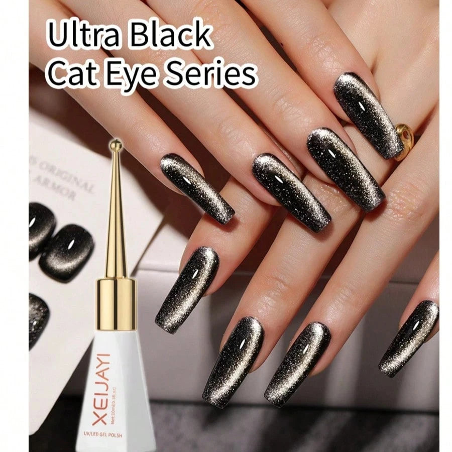 15ml Silk Nude Crystal Cat Eye Gel Polish Magnetic Nail Polish Holographic Pink Cat Eye Gel Nail Polish Gel Gel Varnish