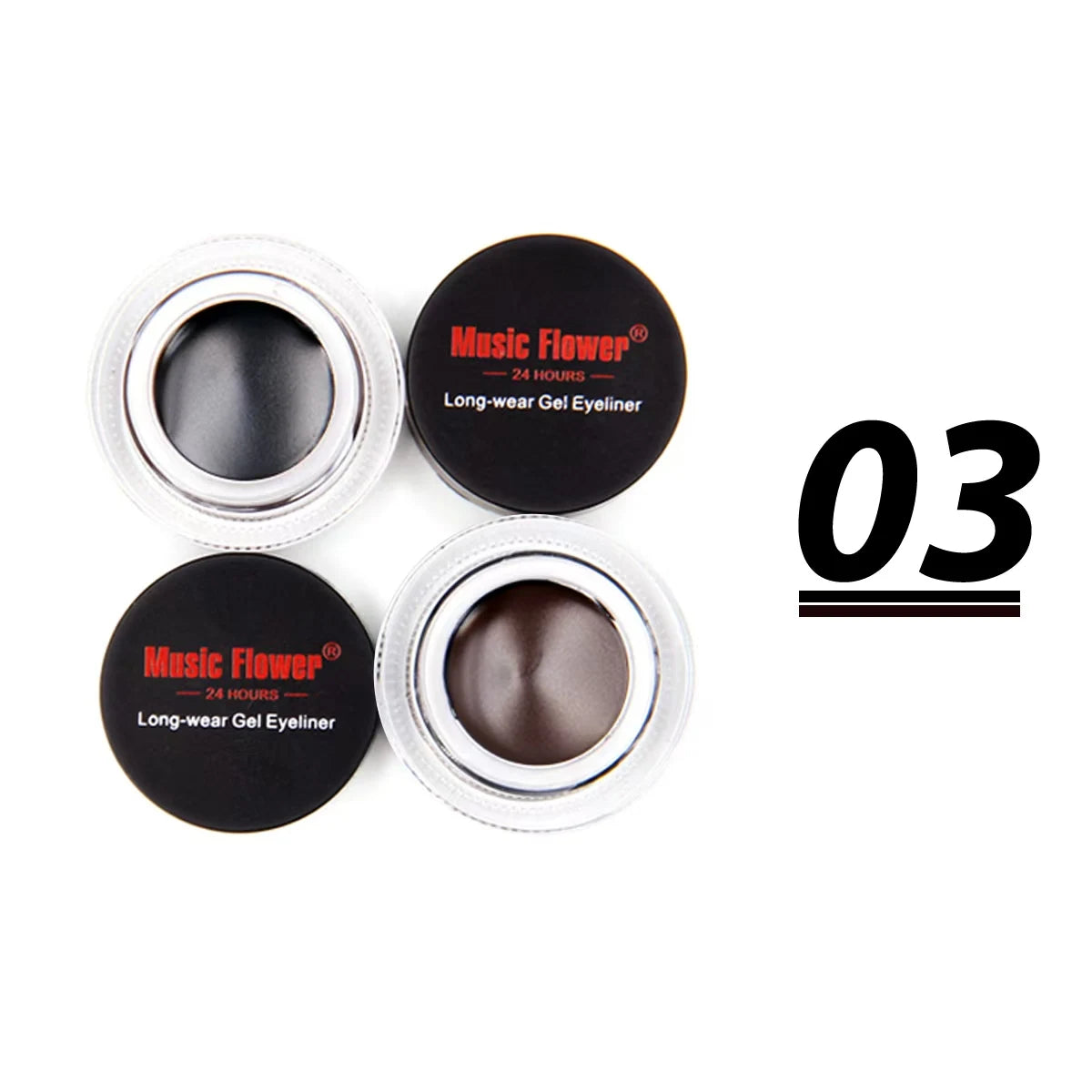 1Pc Waterproof Eyebrow & Eyeliner Gel Set with Brush,Smooth, Long-Lasting Color for All Skin Types