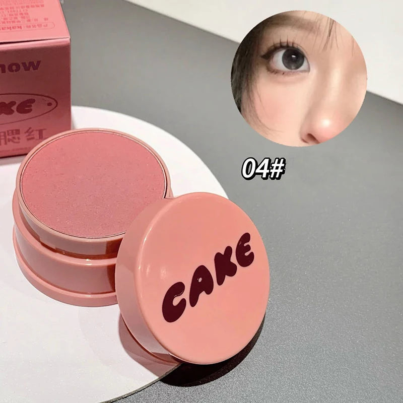 Blush Powder Palette Mashed Potato Natural Matte Brighten Skin Milk Peach Pink Purple Apricot Rubor Rouge Blusher Korean Makeup