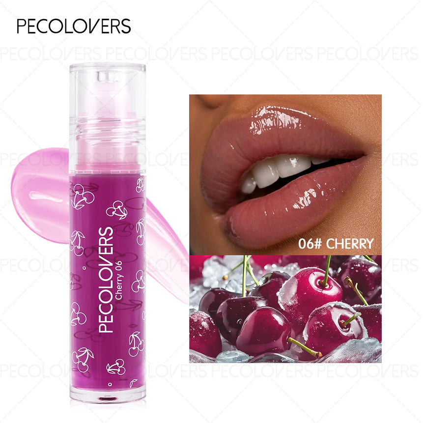 1 Pcs Fruity Flavors Moisturizing Lip Balm Lip Glaze, Silky Smooth and Soothing Lip Gloss, Hydrating Mirror Lip, Daily Lip Care
