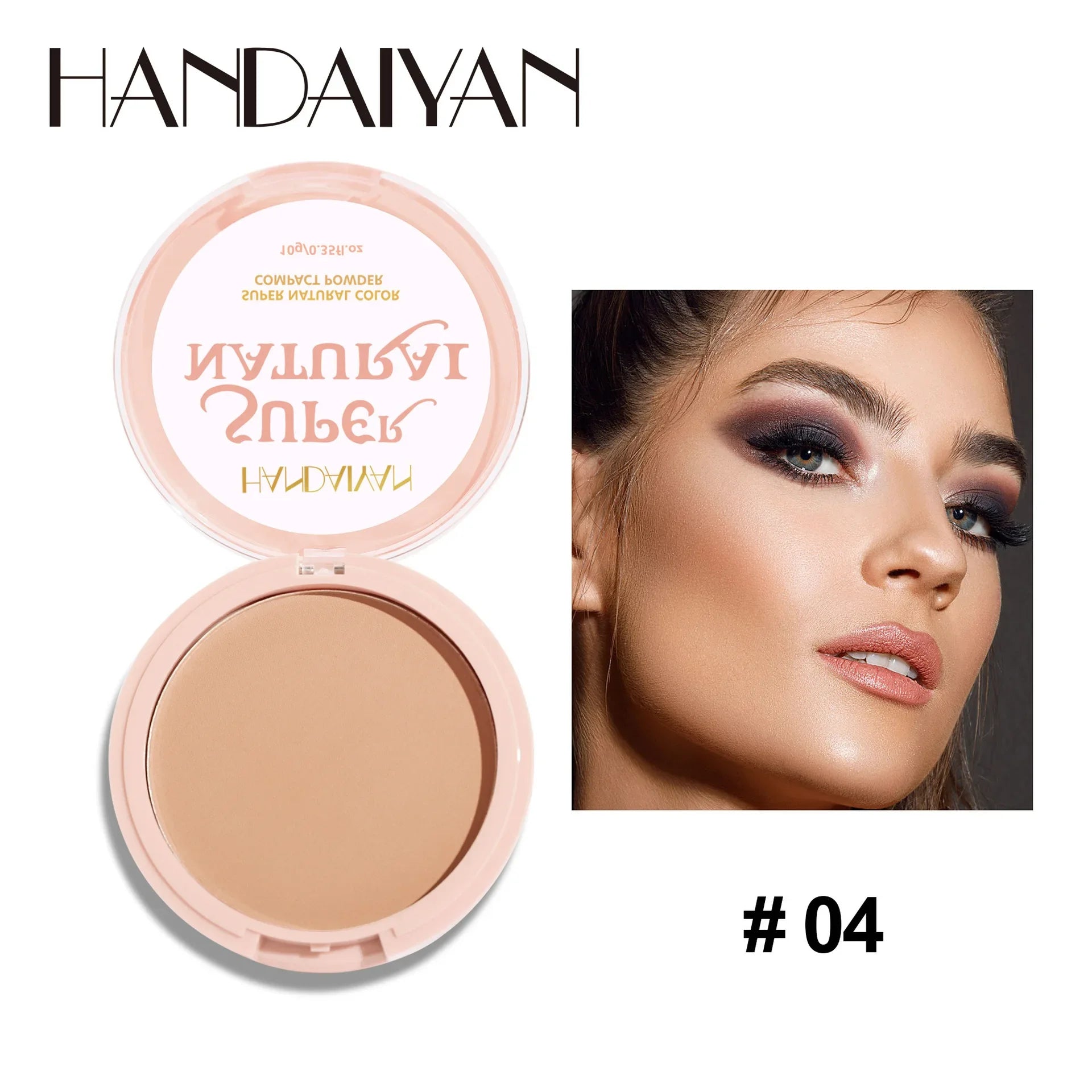 8 Color Matte Face Pressed Powder Oil Control Natural Setting Powder Foundation Full Coverage Waterproof Lasting Makeup