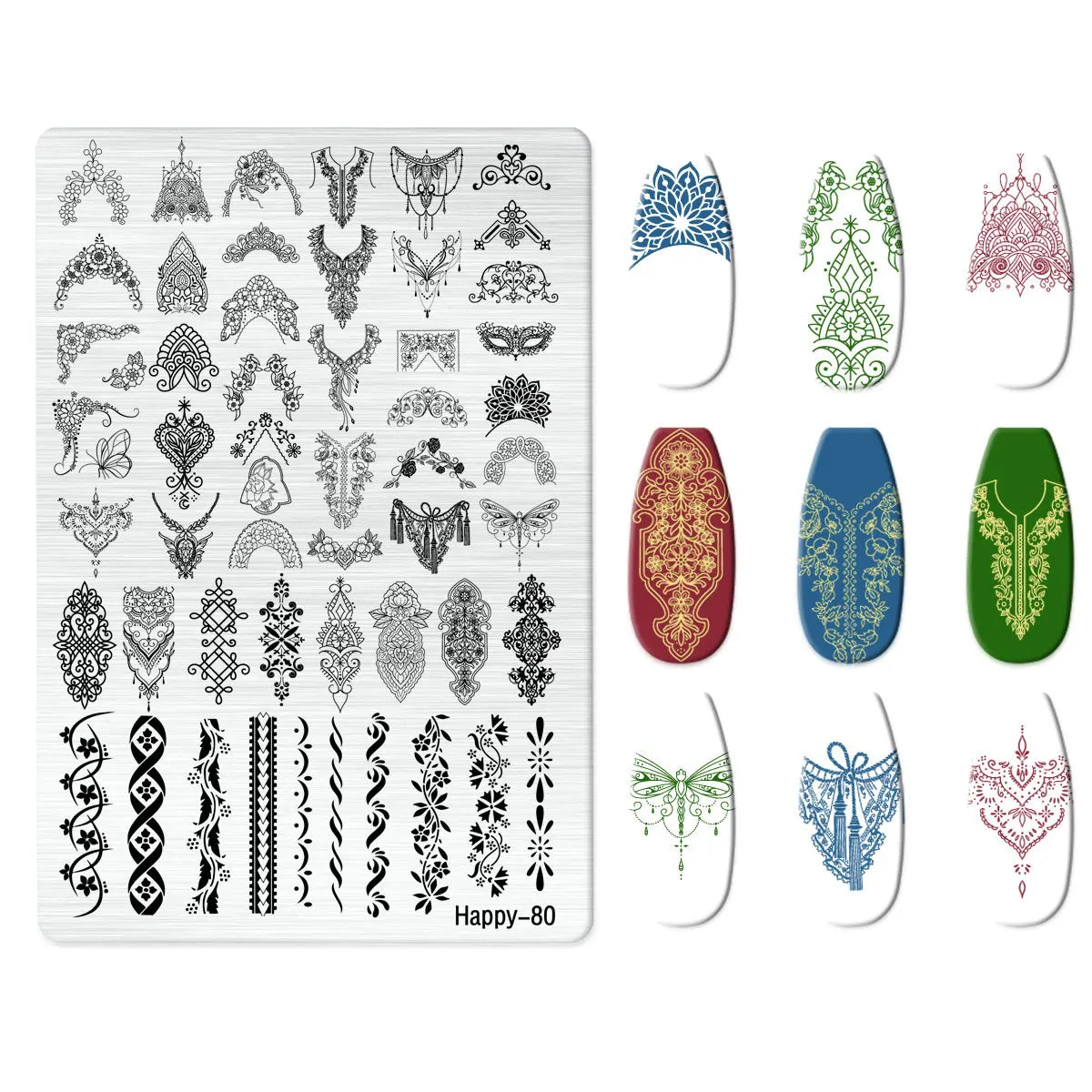 Maple Leaf Nail Stamping Plates Autumn Winter Leaves Design Polish Stencil Nail Printing Stamp Image Manicure Mold Stencil Tool