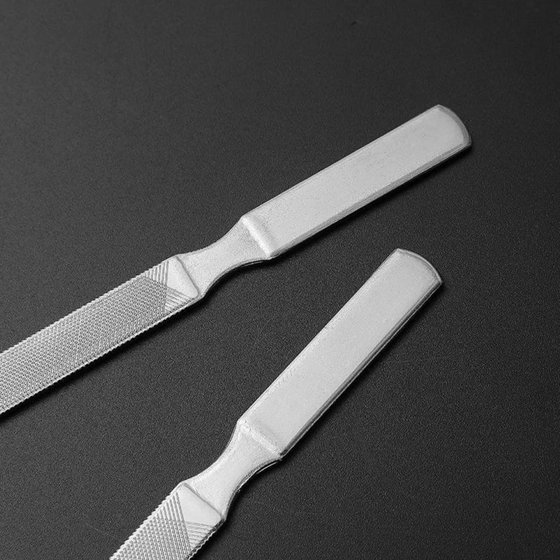 1/2Pcs Professional Nail File Stainless Steel Polishing Block Sanding for Nail Nailfile Manicure Supplies Tools Art Beauty