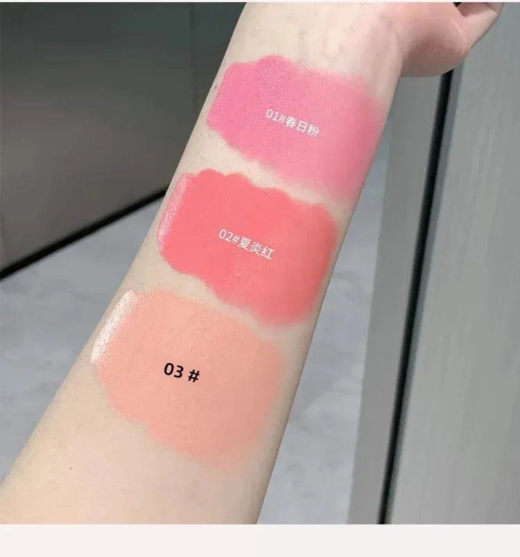YPYP Liquid Blush Highlighter Stick Shimmer Glow Makeup Natural Matte Cheek Tint Contour Cream Long Lasting co:02