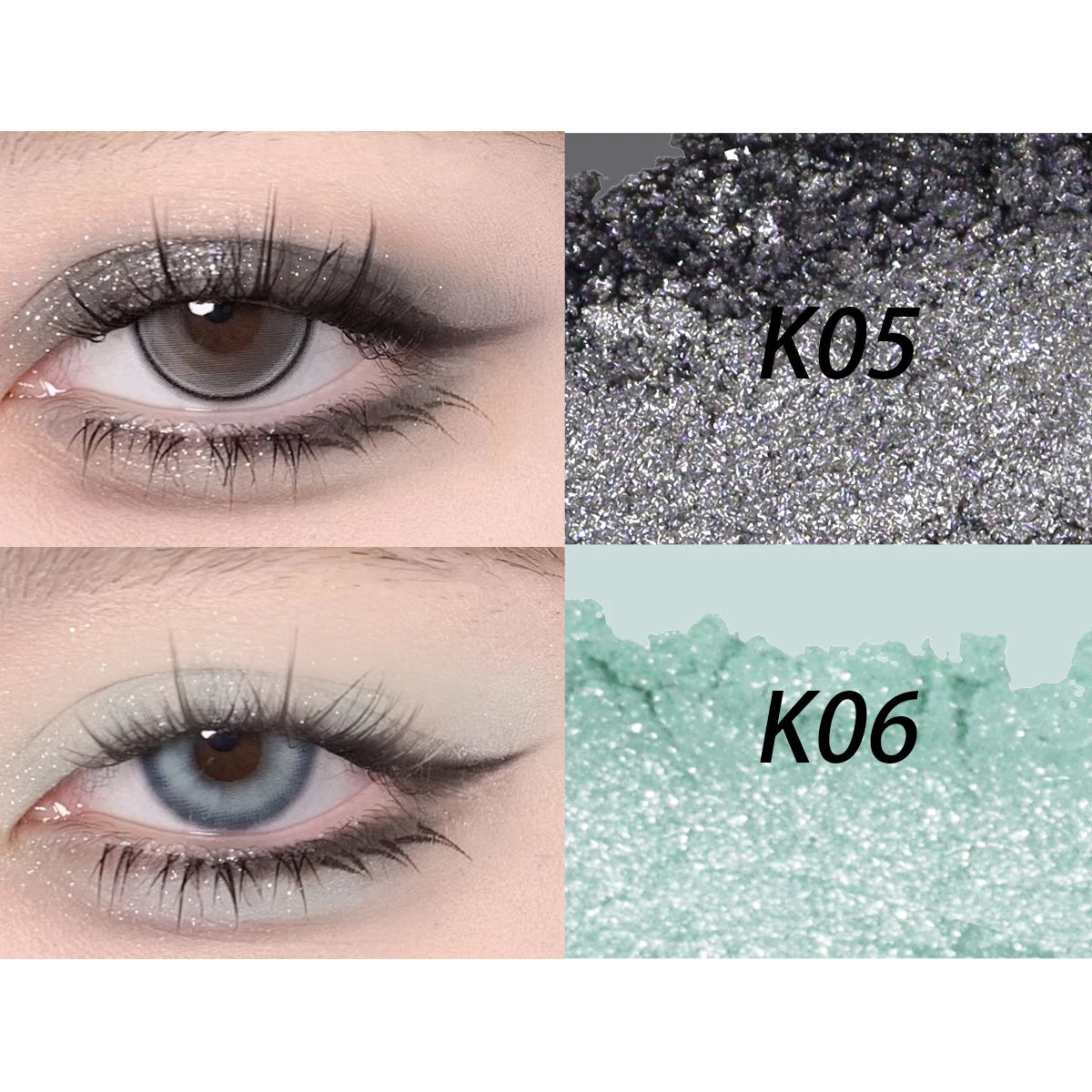 Uhue Single Eyeshadow K Series,Fine Powder,Smooth & Skin-Fit,Subtle Shimmer,Eye Brightening,Matte Finish,Daily Makeup,Glamour