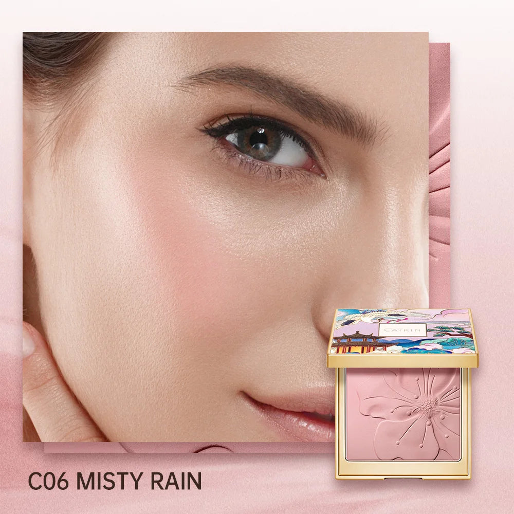 CATKIN Eternal Love Rosy Cranes Blush Drunk In Flower Long-lasting Natural Blush