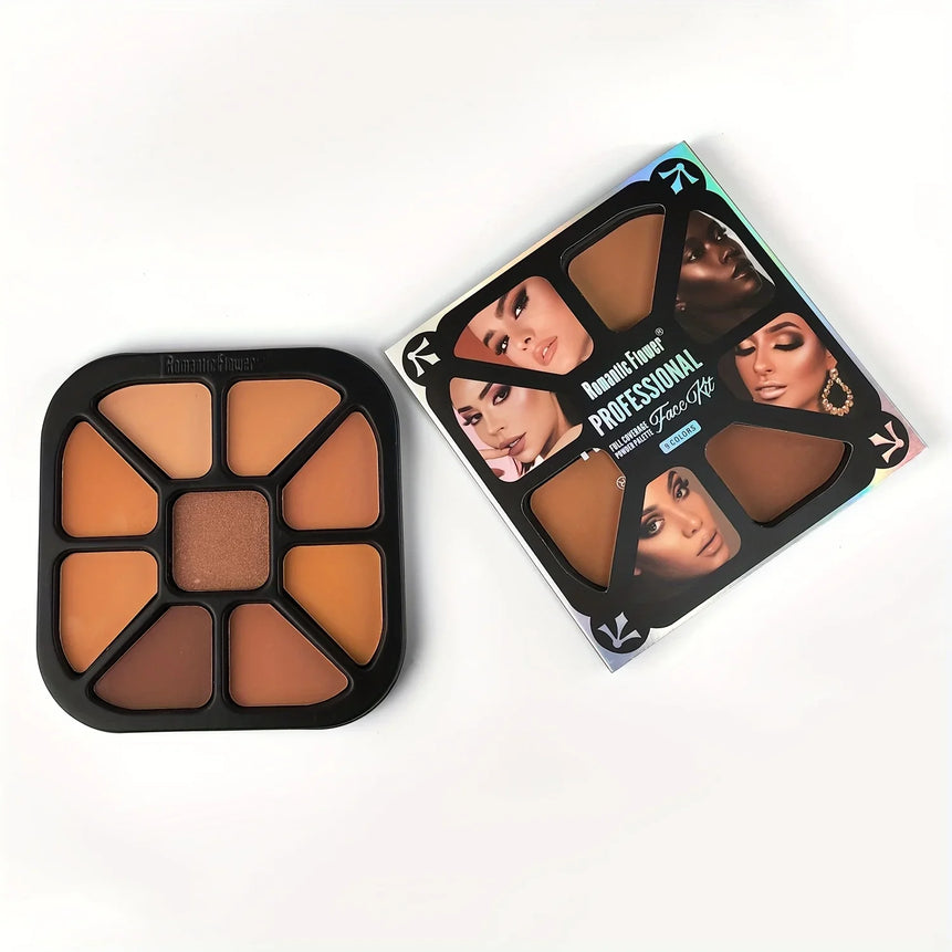 9 Colors Finishing Powder Palette Matte Natural Highlighting Fixing Waterproof Sweatproof Concealer Beauty Cosmetics For Women