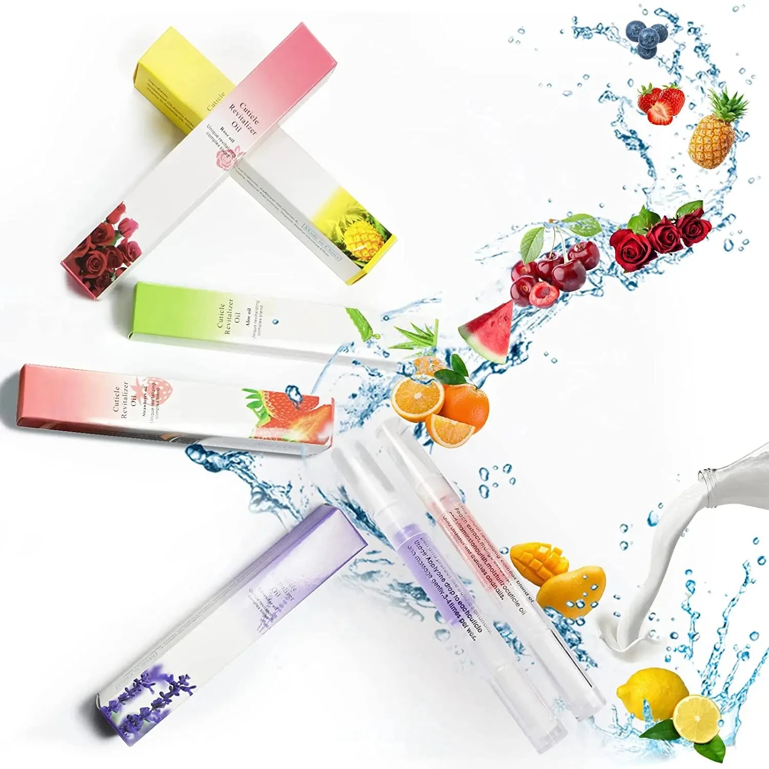 30pcs Cuticle Oil Nail Care Nutrition Oil Pen Nails Repair Hand Cuticle Manicure Treatment Nail Strengthening Care Product Set