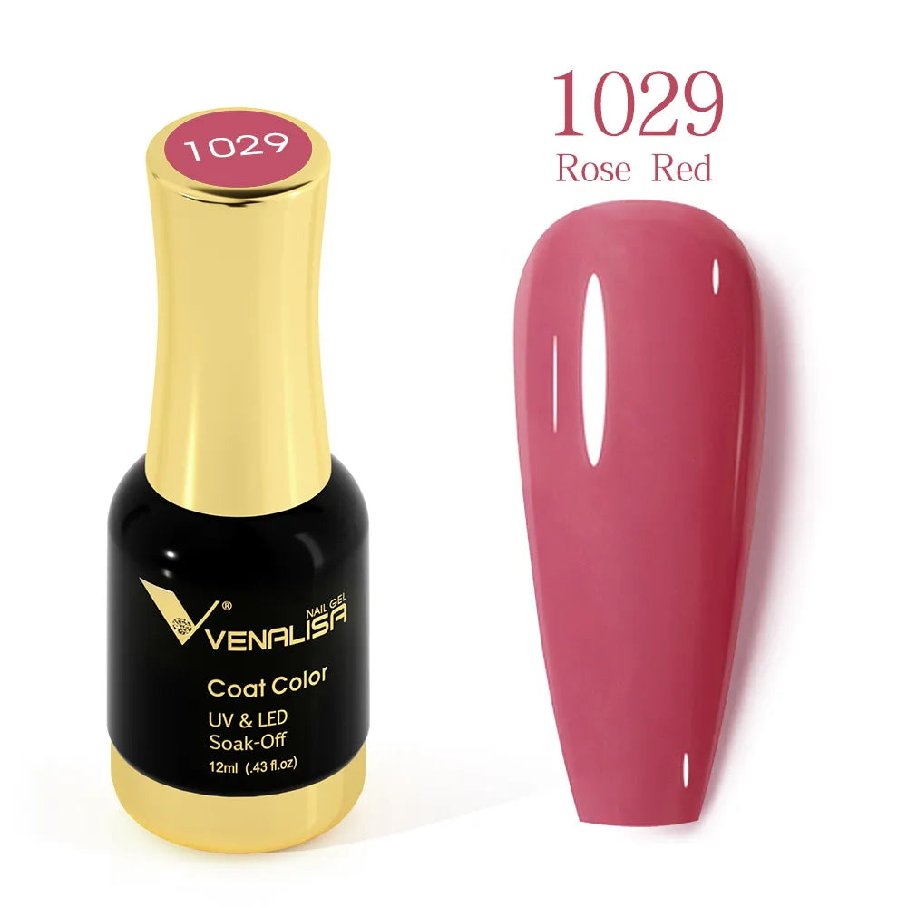 #1004 VENALISA Nail Gel Polish Hema TPO Free Semi Permanent Jelly Nude Pink Color Soak Off UV LED Ultra Diamond Varnish 12ml