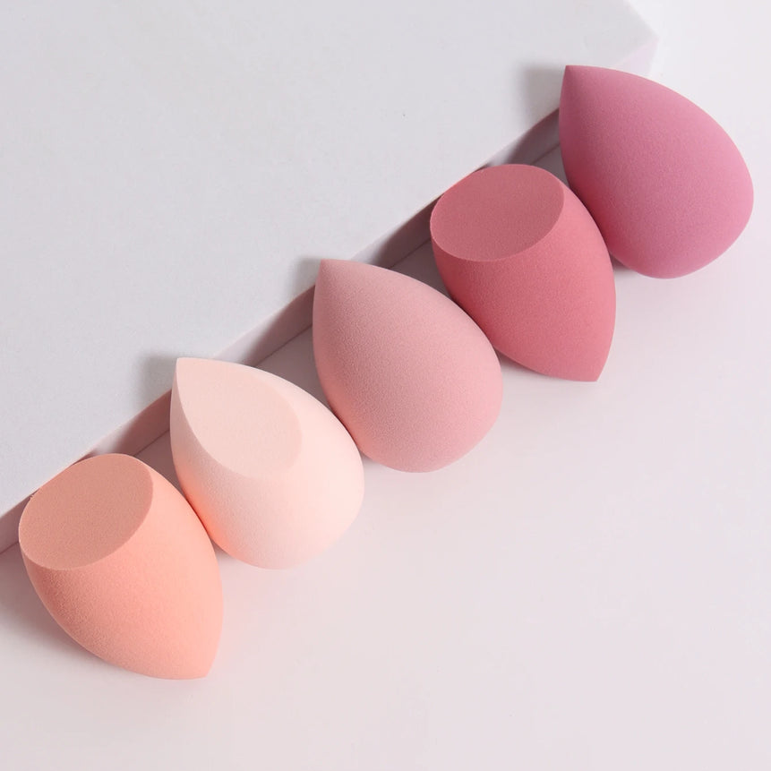 5 Bags of Beauty Eggs Makeup Sponge (Beauty Egg), Foundation Make-Up Mixed Beauty Sponge, Flawless Liquid, Cream and Powder, Mu