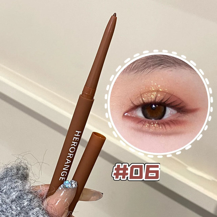 Ultra-fine Gel Eyeliner Pencil Black Brown Under Eye Liner Pen Waterproof Matte Aegyosal  Lying Silkworm Quick Drying Eye Makeup