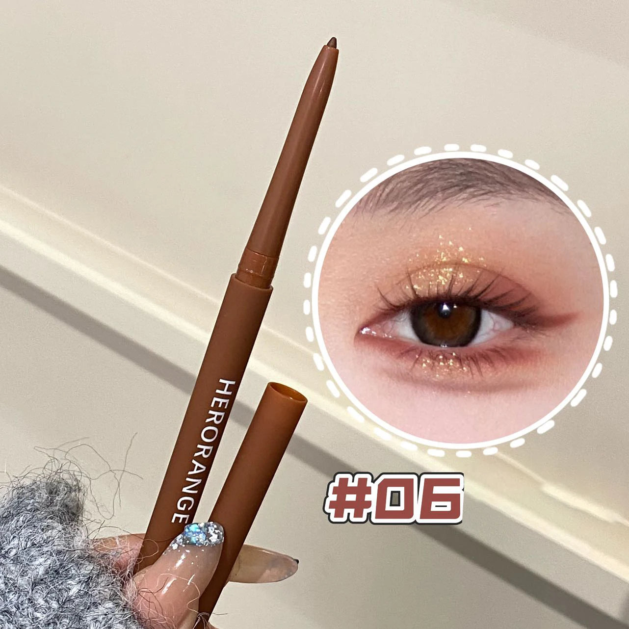 Ultra-fine Gel Eyeliner Pencil Black Brown Under Eye Liner Pen Waterproof Matte Aegyosal  Lying Silkworm Quick Drying Eye Makeup