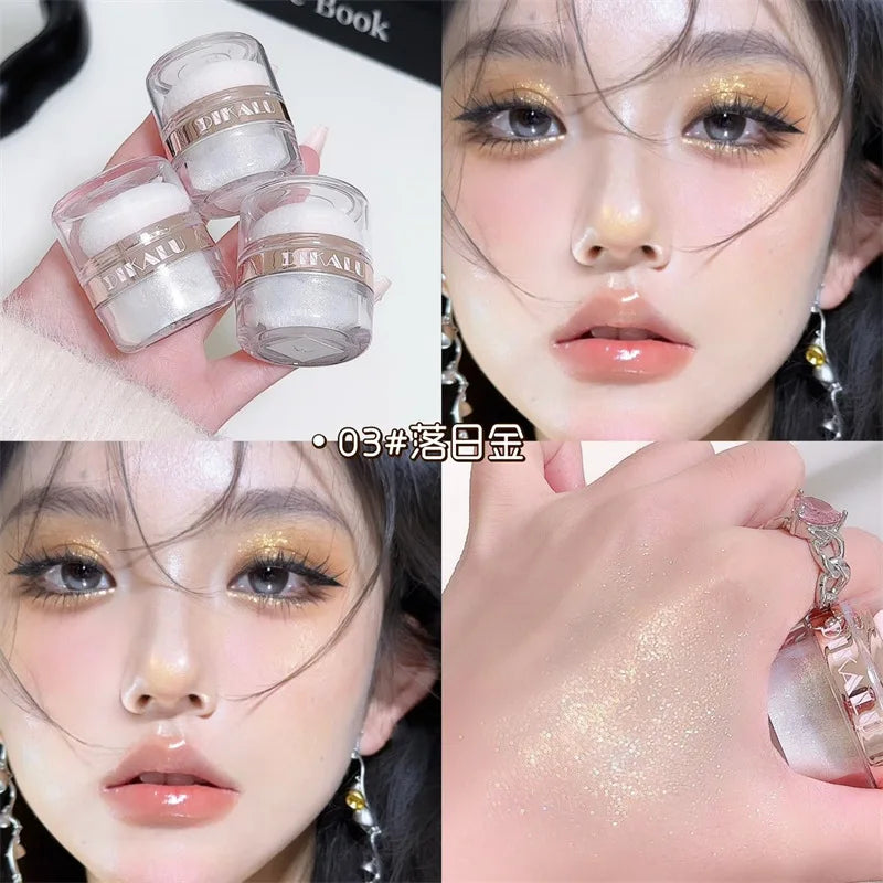 Shimmer Fairy Dust Highlighter Powder – Bridal Body Glow, Sparkling Collarbone & Face Illuminator