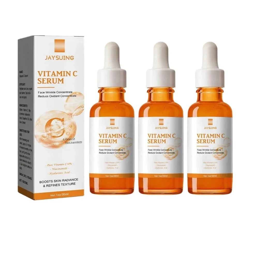 Vitamin C Wrinkle Remover Face Serum Lifting Firming Fade Fine Lines Anti-aging Essence Whitening Brighten Nourish Skin Care