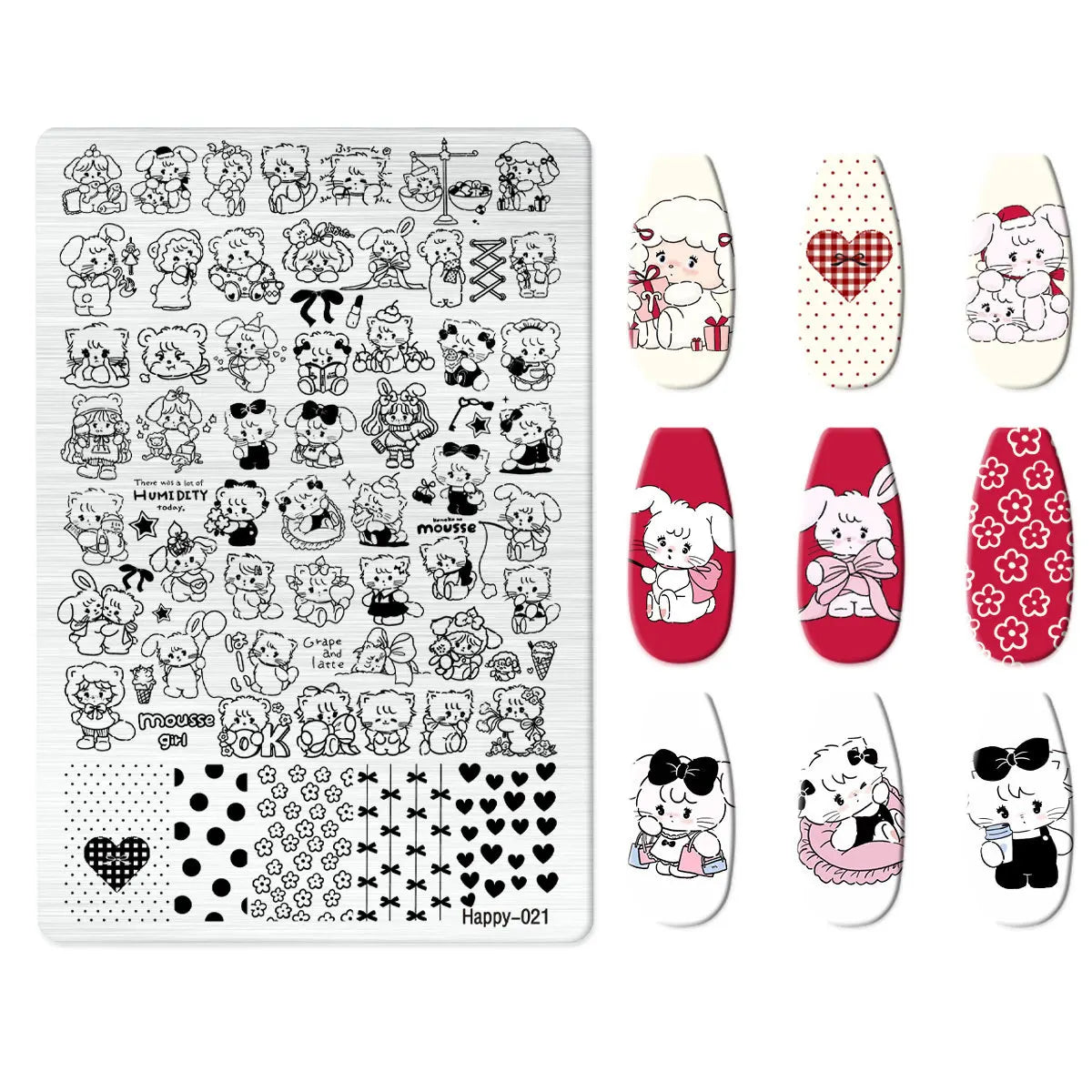 Maple Leaf Nail Stamping Plates Autumn Winter Leaves Design Polish Stencil Nail Printing Stamp Image Manicure Mold Stencil Tool