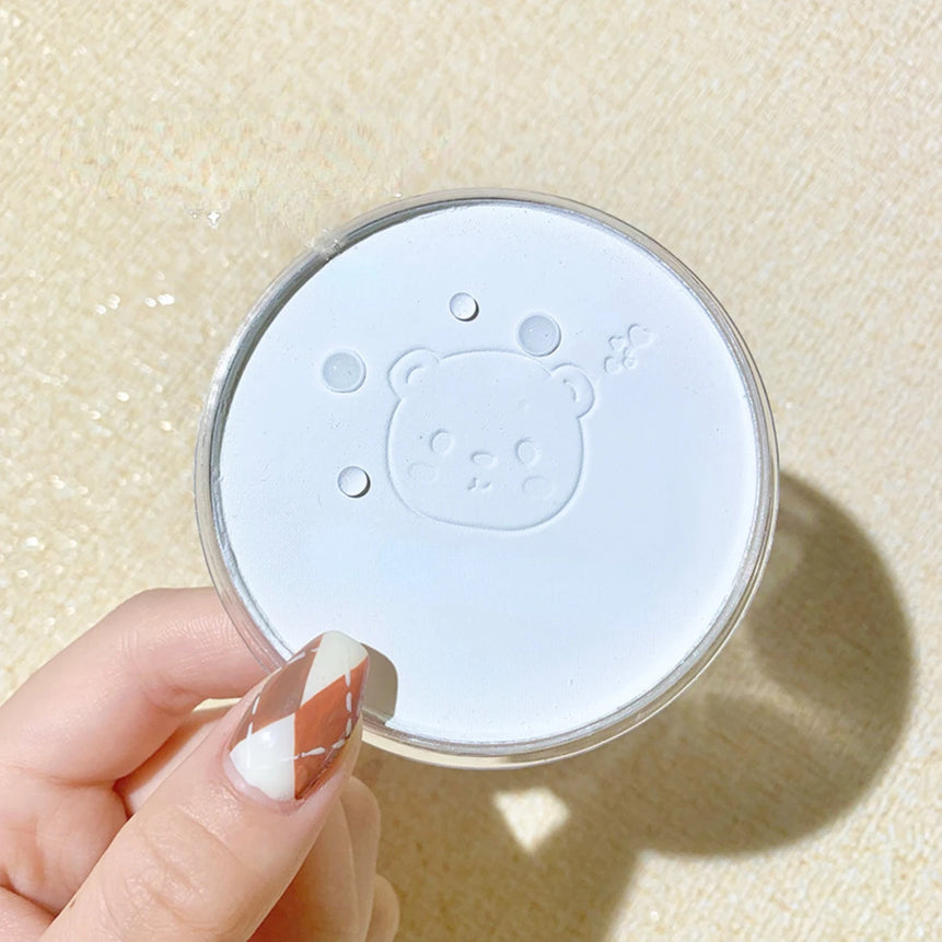 Pressed Powder White Brighten Transparent Oil Control Concealer Lasting Natural Face Makeup Setting Powder Waterproof Cosmetic