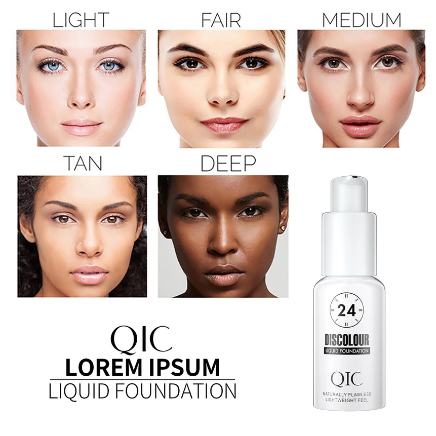 Magic Color-Changing Liquid Foundation | Soft Matte Finish, Long-Lasting, Hydrating Makeup Base, Smooth Full Coverage for All Skin Tones
