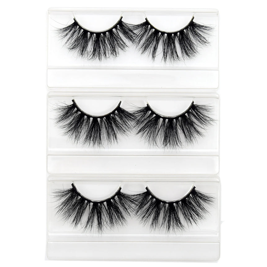 Visofree Eyelashes 3D Mink Lashes Soft Natural Handmade Cruelty Free Mink Eyelashes Lightweight  Full Strip Cilios Posticos D23