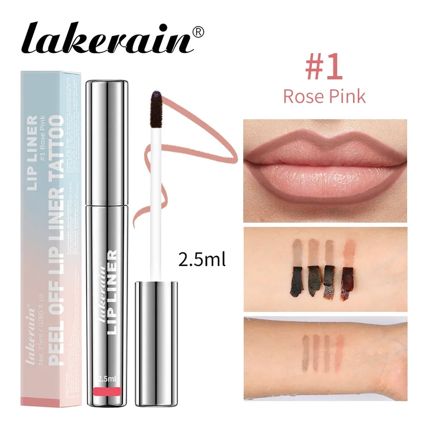 Waterproof Long Lastin Peel Off Lip Liner Matte Lip Ink Tattoo g Velvet Lip Tint Sexy Red Waterproof Long Lasting