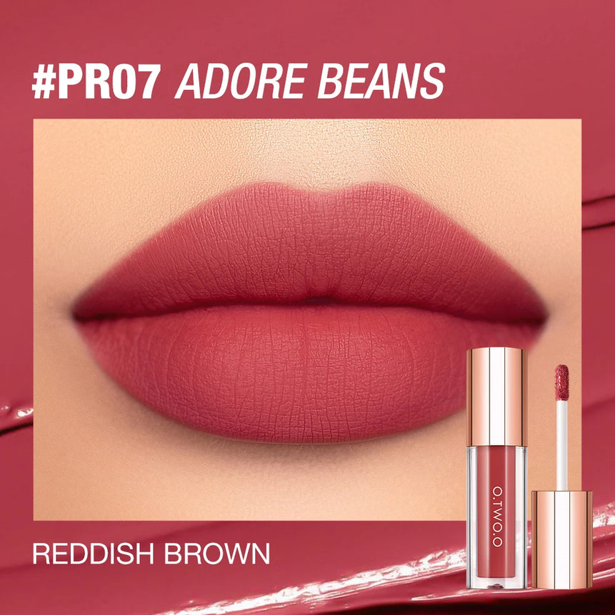 O.TWO.O Lipstick Lip Tint Matte 24H Stay Color-Locking Ultra-Lasting  Waterproof Transfer-Proof Glossy Satin Lip Glaze Makeup