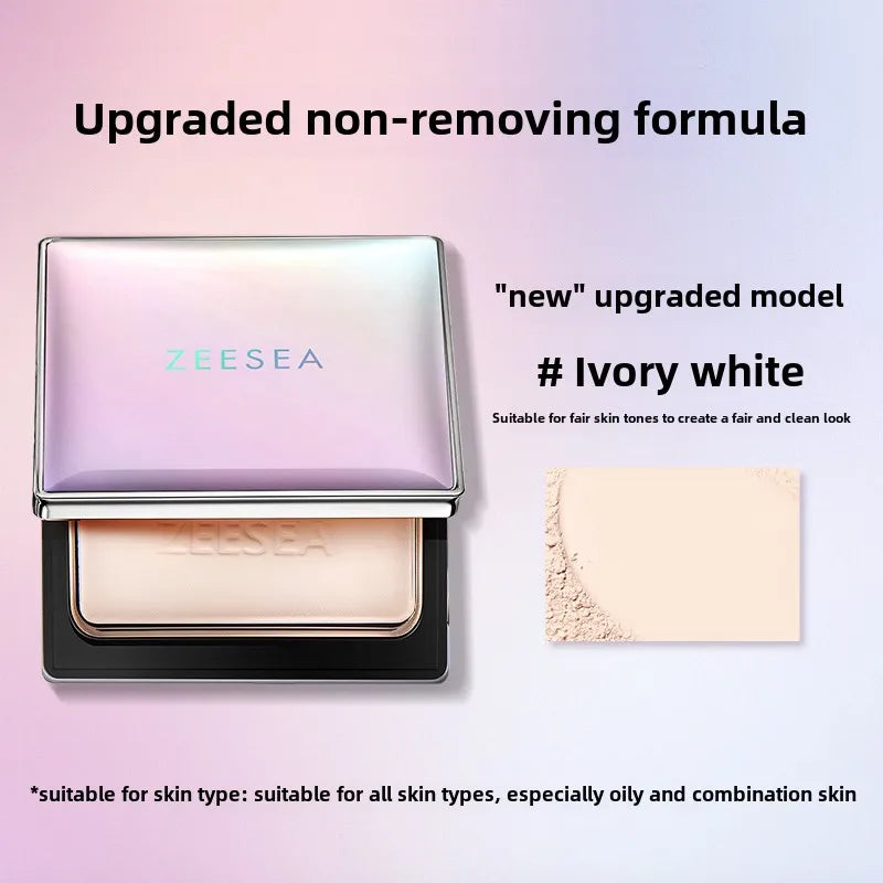 ZEESEA Pressed Mineral Makeup Natural Powder Foundation with Finishing Powder Medium to Full Coverage Vegan Friendly