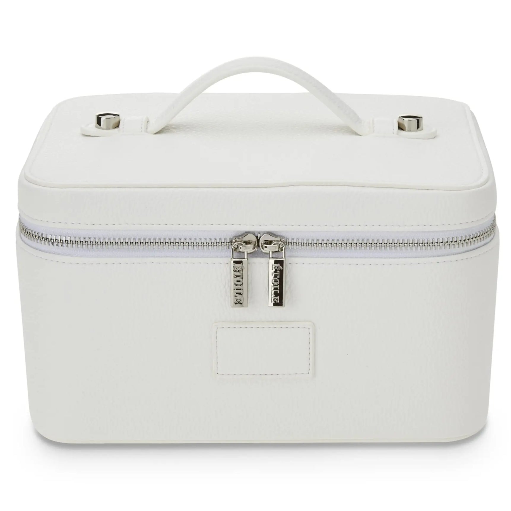 Fashion PU Handheld Makeup Bag with Compartment Large Capacity Portable Leather Makeup Pack Waterpoor Leather Cosmetic Pouch